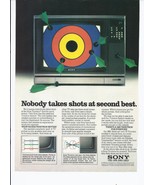 1983 Sony Trinitron TV Print Ad Vintage Electronics 8.5&quot; x 11&quot; - $20.06