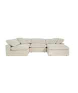 Dream Shell/gray/Navy  131&#39;&#39; 5 Piece Modular Sectional wi... - $31,719.82 MXN
