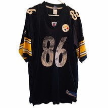 Vintage Hines Ward #86 Pittsburgh Steelers Reebok Jersey Size Large Black Nfl - $47.45