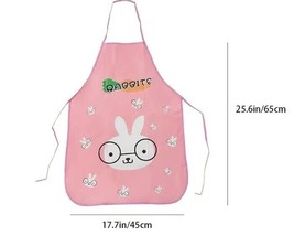1pc Cute Cartoon Apron, Waterproof And Oil Proof Apron, Kitchen Cooking Apron... - £1.37 GBP