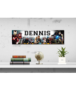 Ironman - Personalized Name Poster, Customized Wall Art Banner - £14.38 GBP - £36.77 GBP