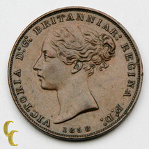 1858 Jersey 1/26 Shilling Cuivre Pièce de Monnaie En Au, Km #2 - $119.80