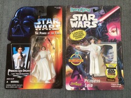 Vtg Star Wars Bend Ems Topps Card &amp; POTF Princess Leia Organa Carded Lot ~868A - £3.92 GBP