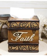 Western Rustic Tuscany Scroll Art Inspirational Faith Tissue Box Cover F... - $38.36 CAD