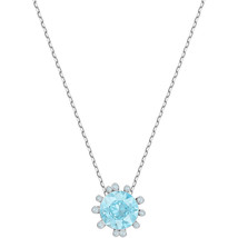 Authentic Swarovski Olive Collection Aqua Blue Pendant - $88.11