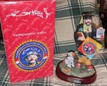 Signed Emmett Kelly Jr. &quot;Graduate&quot; Clown Figurine in Box 1997 #9628 - $49.49