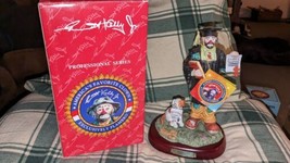 Signed Emmett Kelly Jr. &quot;Graduate&quot; Clown Figurine in Box 1997 #9628 - £38.82 GBP