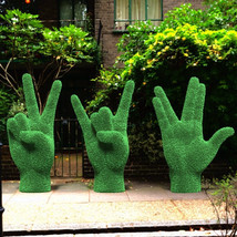 Outdoor Hands Topiary Green Figures covered in Artificial Grass Landscap... - $4,300.00