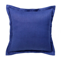 20&quot; X 20&quot; Navy Linen Zippered Pillow - £64.11 GBP