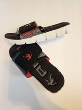 AND1 Slide Sandels Size 1-2 Black/Red/White  - £6.97 GBP