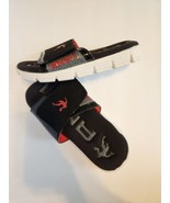 AND1 Slide Sandels Size 1-2 Black/Red/White  - £6.63 GBP