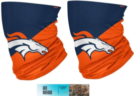 Foco 194751391958 NFL Denver Broncos Gaiter Scarf Face Mask, Polyester (2-PACK) - £9.44 GBP