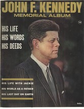 JFK MEMORIAL ALBUM  MAGAZINE with JOHN F KENNEDY Cover EXMT++ 1964 - $10.32