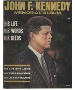 JFK MEMORIAL ALBUM  MAGAZINE with JOHN F KENNEDY Cover EXMT++ 1964 - £8.06 GBP