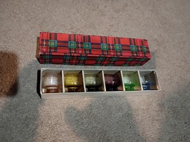  SAKE ETCHED GLASSES - VINTAGE  SET OF  (6) IN ORIGINAL BOX - $748.01 MXN