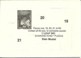 1988 Donruss Stan Musial Puzzle Complete Set 1-63 - £1.49 GBP