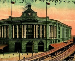 South Station Boston Massahusetts MA 1910s Vintage Postcard Leighton Valentine - £3.11 GBP