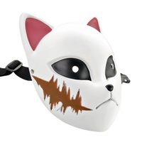 Munetoshi Kitsune Fox Mask Sabito Ghost Demon Killer Training Anime Manga Cospla - £23.35 GBP