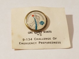 1960&#39;s Girl Scout Challenge Emergency Civil Protection Cadet Pin 9-134 -... - $97.80 MXN