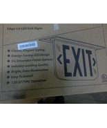 HUBBELL / DUAL LITE LESWSGLNA EDGE LIT LED EXIT SIGN / AC ONLY / SATIN A... - $1,093.05 MXN
