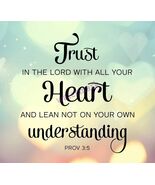 POPULAR BIBLE VERSE SCRIPTURE PROVERBS &quot;TRUST IN THE LORD WITH ALL YOUR&quot;... - €7,55 EUR