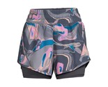 AVIA Women&#39;s Running Shorts with Bike Liner Marble Print 2XL XX-Large 20... - $7.86