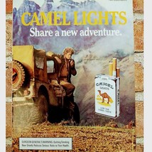 1987 Rugged Man at Jeep in Mountains - Camel Lights - Original 1987 Vtg ... - $14.83