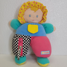 Vintage Evenflo Lisco Girls Toddler Baby Doll Soft Plush Toy Rattle Thermal  - £48.85 GBP