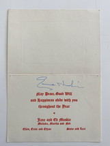 Secretary of State Ed Muskie signed card  - £39.09 GBP