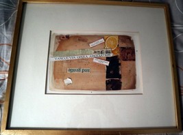 F M SIELSKY Mid Century Collage Pollack Gallery 1962 &quot;And Gentle&quot; Rare Listed! - £721.41 GBP
