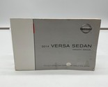 2014 Nissan Versa Sedan Owners Manual Handbook OEM L01B49010 - $44.09