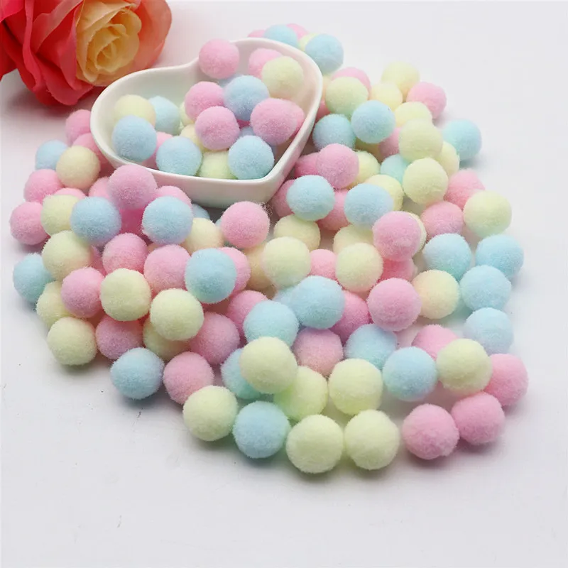 15g Fluffy Soft Pompom 8 Mm 10 15 20 25 30 Plush DIY Home -10mm 15g 10 1... - $2.69 CAD