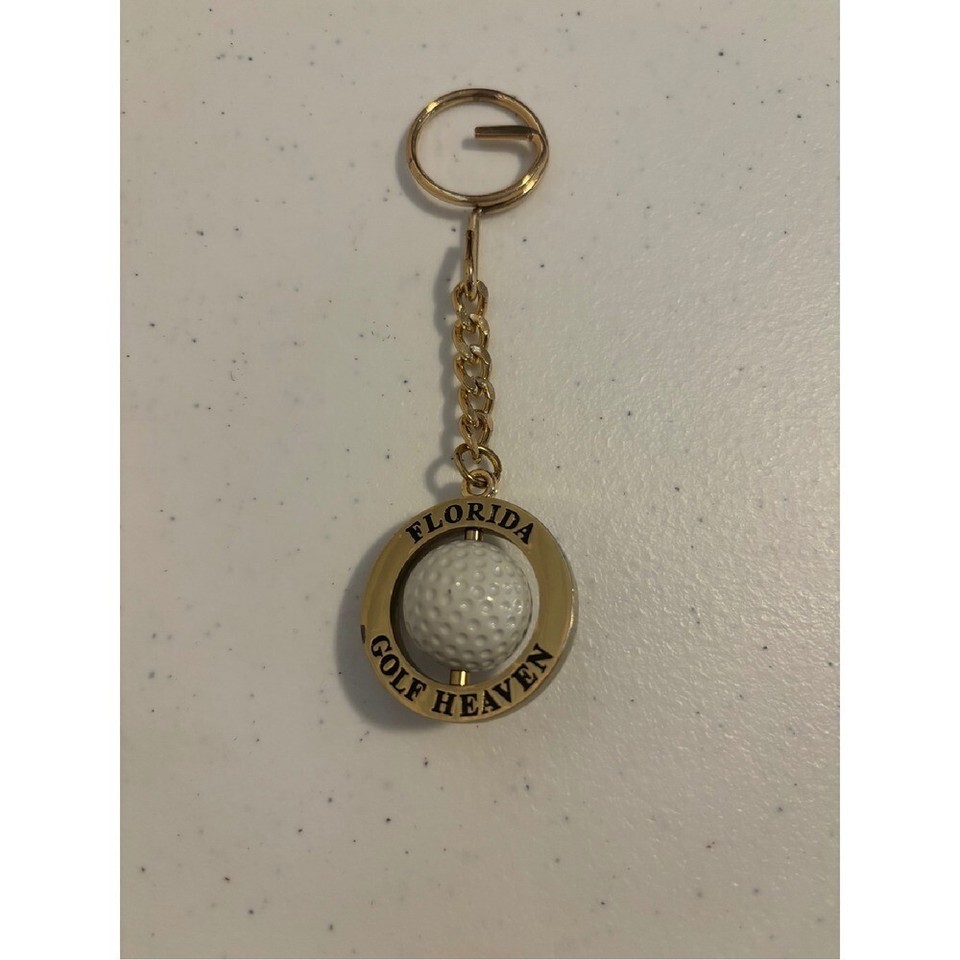 Golf Ball Keychain Florida Golf Heaven - $7.92