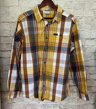 Columbia Men&#39;s Large Plaid Long Sleeve Button Up Shirt Regular Fit Stretch - $39.00