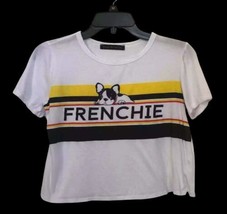 Social butterflies graphic tee Frenchie bulldog T Shirt Women’s Size S - $12.86