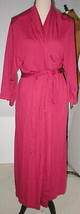 NWT New Designer Natori Wrap Robe Womens L Soft Red Modal Long Pockets N... - $178.20