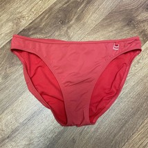 MICHAEL Michael Kors Classic Bikini Swim Bottoms Red Hanging Logo Size 1... - $11.88