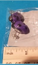 NWT purple stud earrings lady bug - by mbarnes productions - nickel free - £5.79 GBP