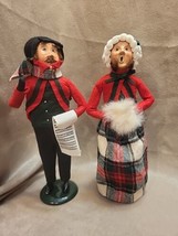 Vintage Byers Choice Ltd The Carolers 1988 Man and Woman 13&quot; - £40.94 GBP