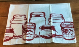 Canning Jar Pattern Kitchen Tea Dish Towel Farmhouse Decor - £7.81 GBP
