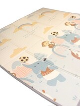 Extra Large Foldable Baby Play Mat 70x77.5 Double Sided Foam Mat XL Elephant image 6