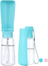 Foldable Dog Water Bottle, 12oz Dishwasher Safe Washable, Portable Leak Proof - £11.59 GBP