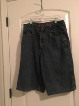 Makavelli Men&#39;s Blue Jean Shorts Zip &amp; Button Pockets Size 34  - £40.26 GBP