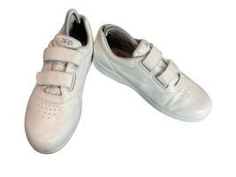 SAS Oxford Women 9.5M Me Too Shoes White Leather Strap Orthopedic Tripad... - $27.54
