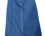 Kim Rogers blue jean denim skirt size 12 vintage 37&quot; long - $20.78
