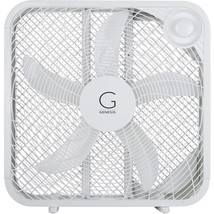 Genesis 20&quot; Box Fan, 3 Settings, Max Cooling Technology, Carry Handle, W... - £47.12 GBP