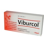 10 PACK VIBURCOL 12 Suppositories by HEEL - Fever, Infection, Teething, ... - $2,662.67 MXN