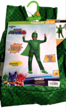 PJ Masks Gekko 4 Piece Toddler Costume 3T 4T New Dress Up Disguise Superhero - £13.03 GBP