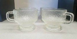 Indiana Glass Crystal Ice 12 Oz. Mugs Set of 4 NEW Vintage - £14.71 GBP
