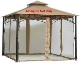 10 Feet By 10 Feet Replacement Mosquito Netting Screen Walls For Gazebo (Gazebo - £56.59 GBP